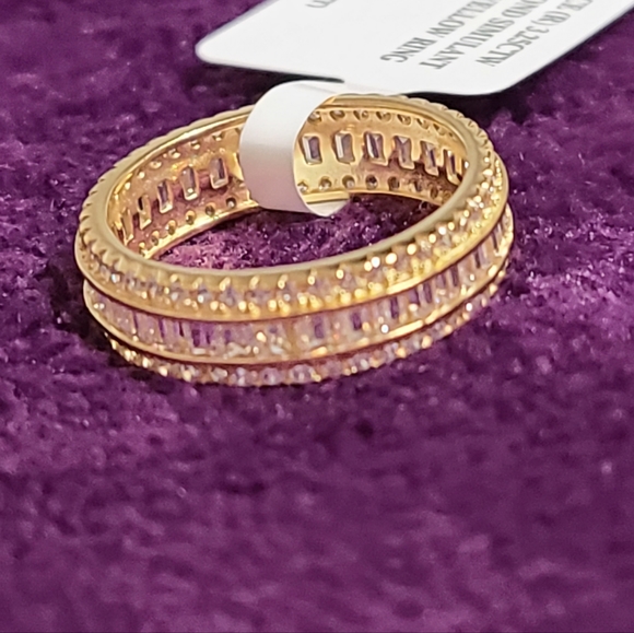 Bella Luce ® 3.25CTW White Diamond Simulant Eterno Yellow Ring - Size 5 - Picture 5 of 7